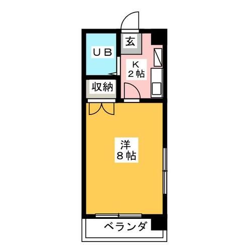 フォンティーヌ内田橋の間取り