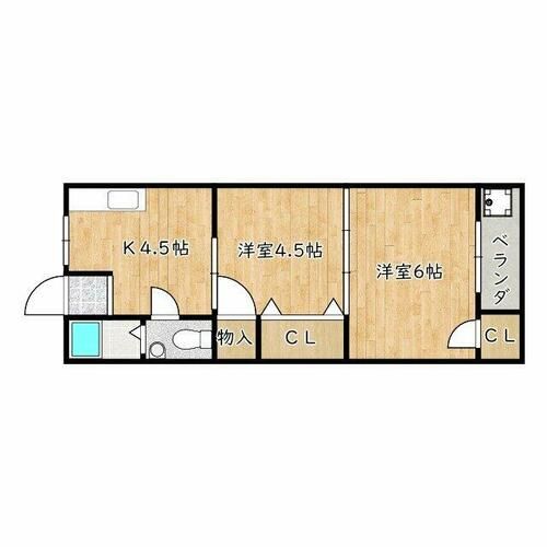 大阪府松原市田井城4丁目(マンション)の賃貸物件の間取り