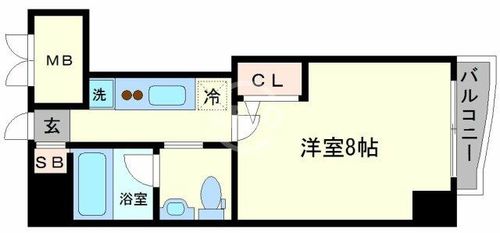 セレニテ梅田北の間取り