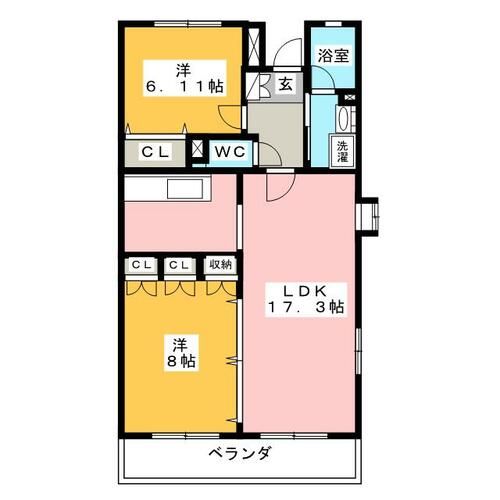 パルク山代の間取り