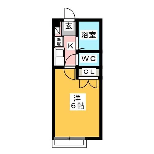 サンライズ A棟の間取り