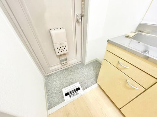 ビラ三秀植田の玄関