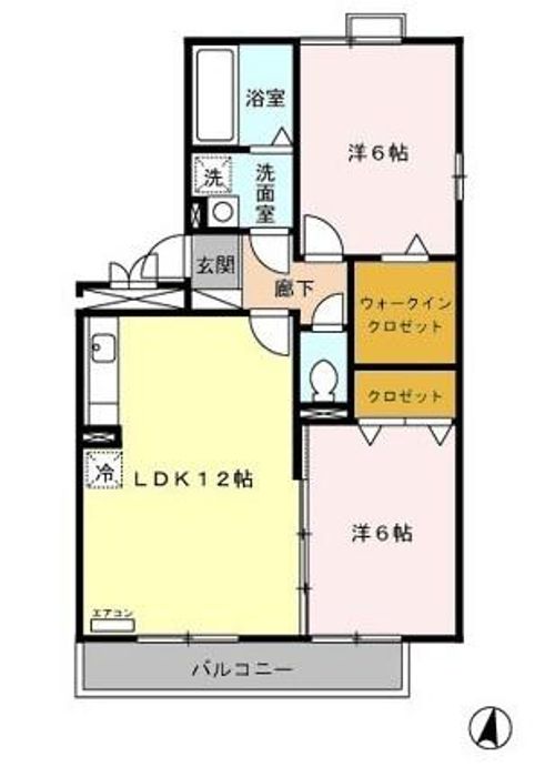 セジュール和幸 Bの間取り