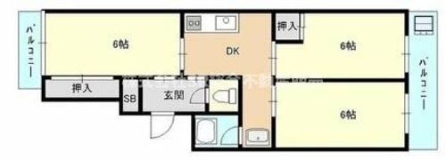 PALMIZIO瓢箪山の間取り