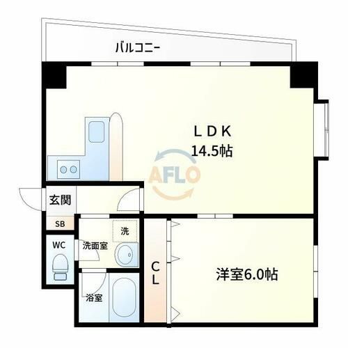 ヴァンシス難波南の間取り