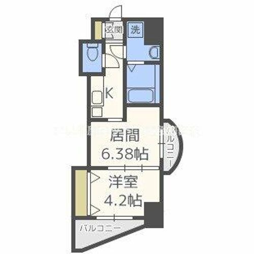 Luxe新大阪SOUTHの間取り