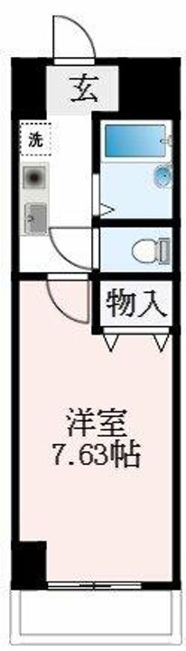 大阪府羽曳野市栄町(マンション)の賃貸物件の間取り