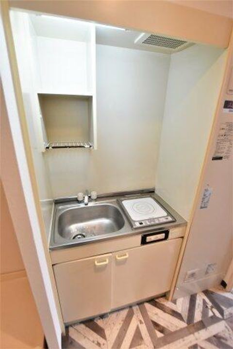 大阪府羽曳野市栄町(マンション)の賃貸物件のキッチン