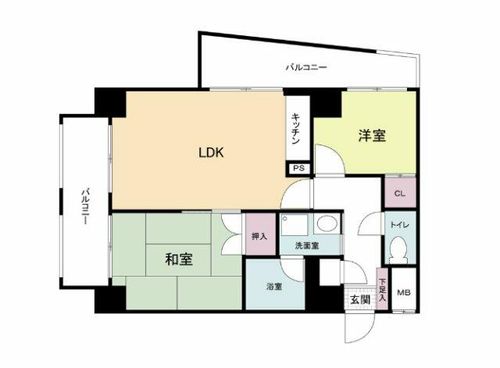 第一玉造マンションの間取り