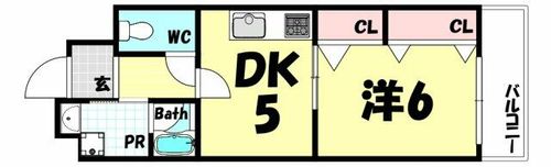 コスタレイ神戸三宮の間取り