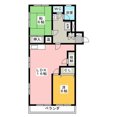 マンション一社の間取り