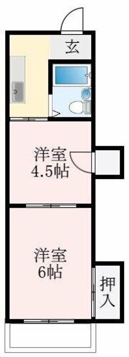 大阪府松原市立部5丁目(マンション)の賃貸物件の間取り