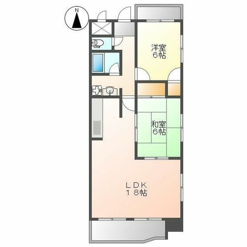 愛知県名古屋市東区泉2丁目(マンション)の賃貸物件の間取り