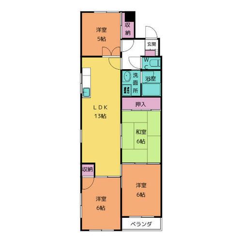 エクセル竹越の間取り