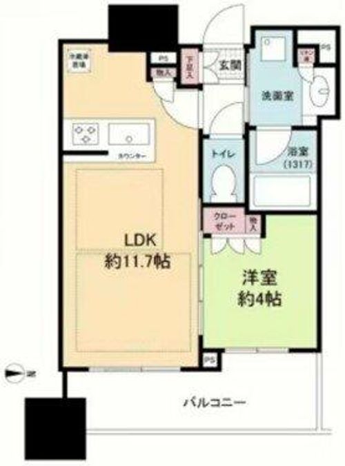 シティタワー大阪本町の間取り