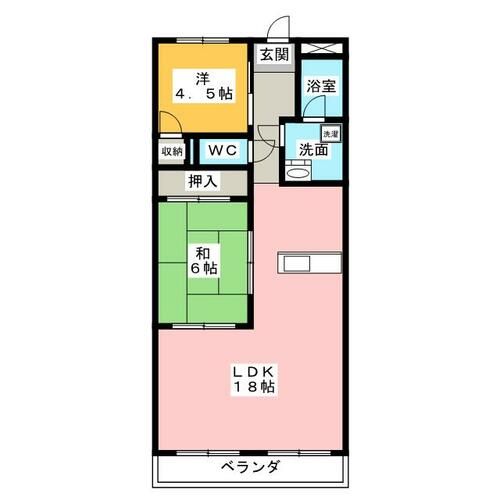 横吹小菅ビルの間取り