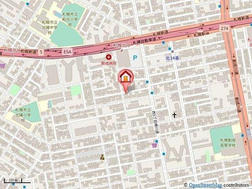 ノースカルム北32条の地図