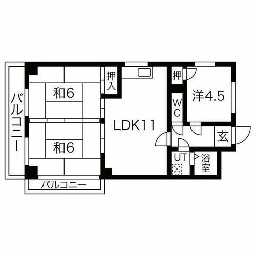 マンション桂の間取り