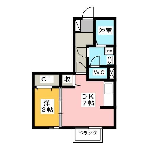リビングタウンかじま台 A棟の間取り