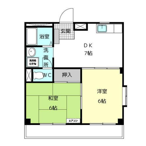 グリーンヴィレッヂ町方の間取り