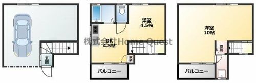 大阪府東大阪市大蓮南4丁目(一戸建)の賃貸物件の間取り