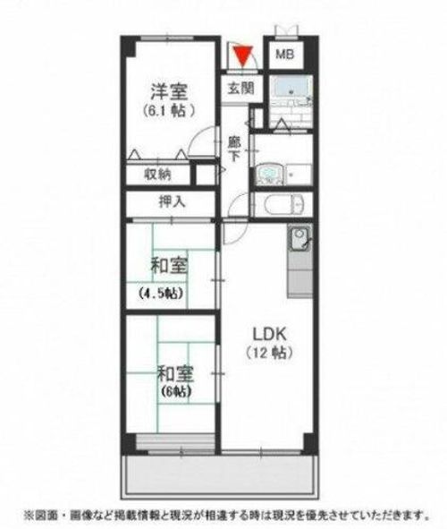 ベル・ヴィラージュ北野田の間取り