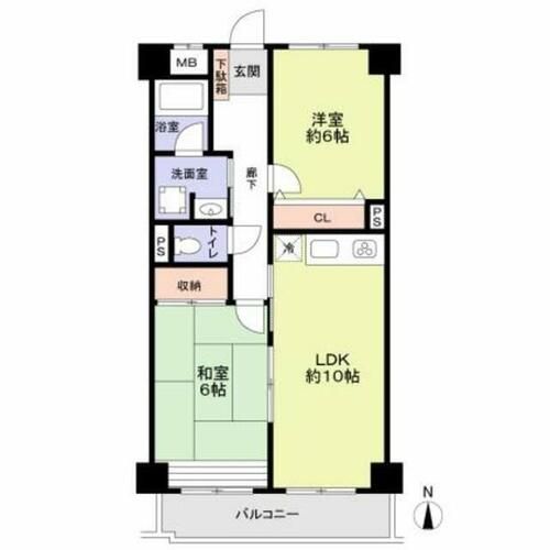 光明池サニーハイツの間取り