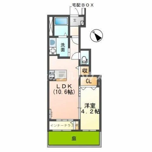 愛知県豊川市蔵子2丁目(アパート)の賃貸物件の間取り