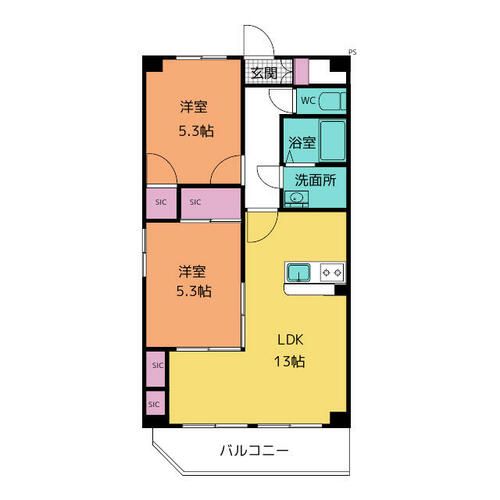 アムール正保の間取り