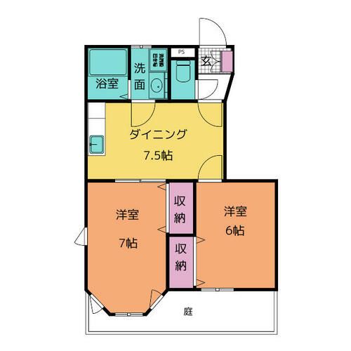 クレストール新城 Cの間取り