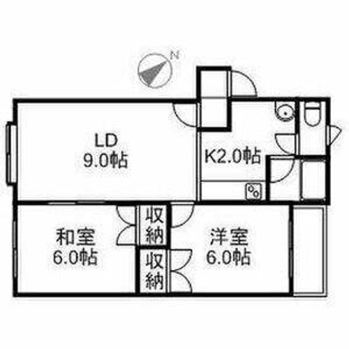 PLAZA IN SHINKAWAの間取り
