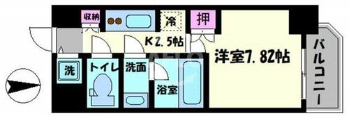 アーデン西天満の間取り
