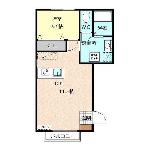 サンフレンズ舞坂ⅡB棟の間取り