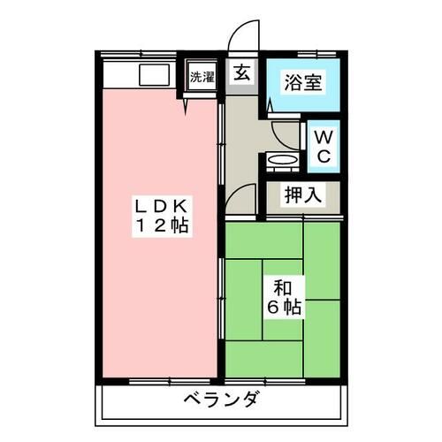 ウインディー津森 Ⅱの間取り