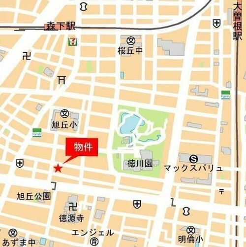 メルヴェイユ徳川の地図