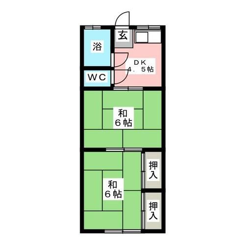 新栄荘の間取り