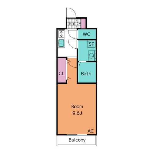 S-RESIDENCE岡崎公園aureate806の間取り
