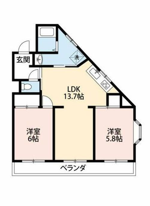センチュリー重原202の間取り