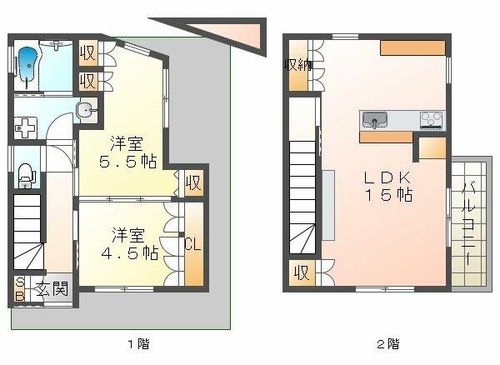 兵庫県神戸市須磨区須磨寺町2丁目(一戸建)の賃貸物件1の間取り