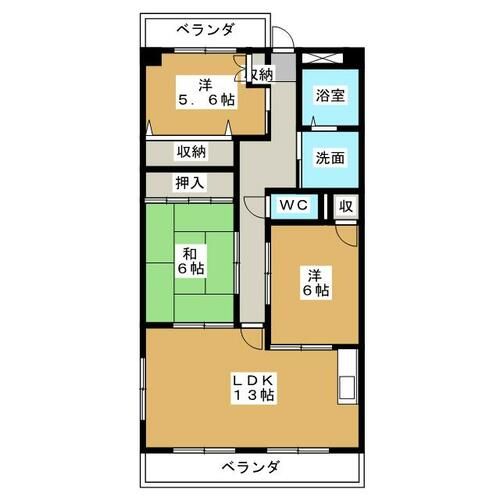 第3光ハイツの間取り