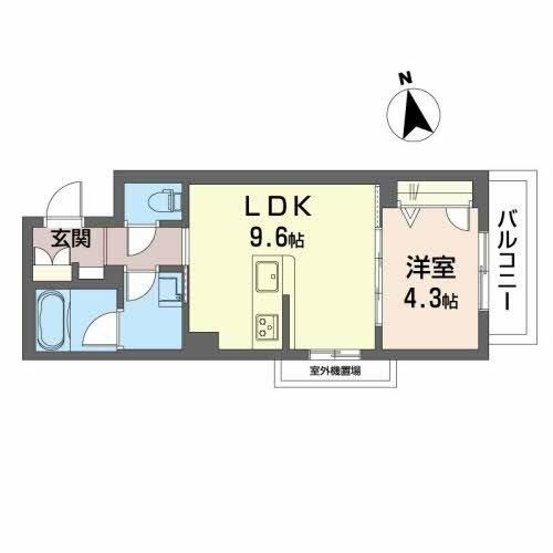 シャーメゾン グレイスドムスの間取り