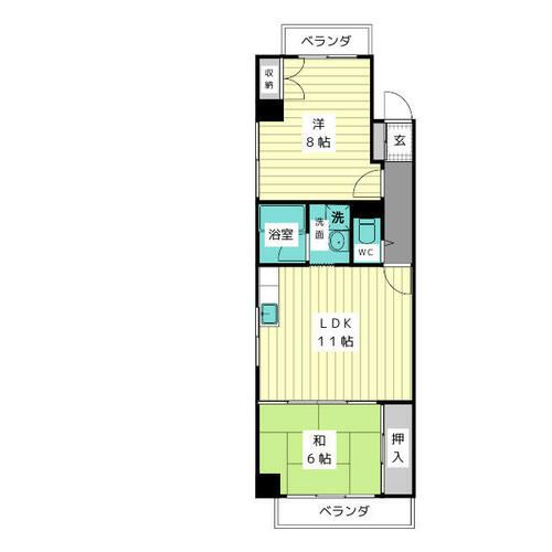 ファミリーハイツ柴田の間取り