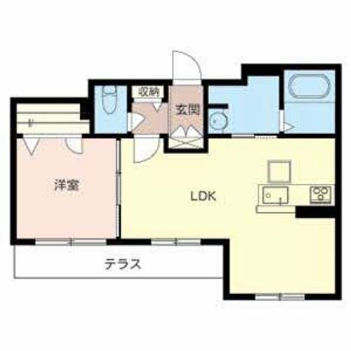大阪府堺市西区鳳中町1丁(アパート)の賃貸物件の間取り
