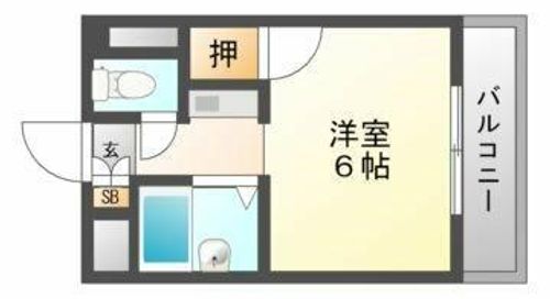 大阪府大阪市東淀川区下新庄6丁目(マンション)の賃貸物件の間取り