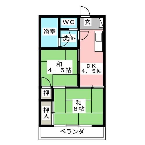 日光寺マンションの間取り