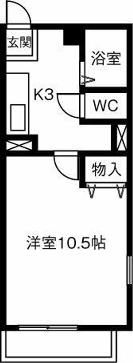 フォーブル葵201の間取り