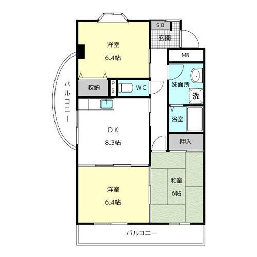 ルピナス橘の間取り
