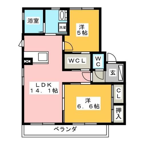 ベル・シャンテ Ⅱの間取り