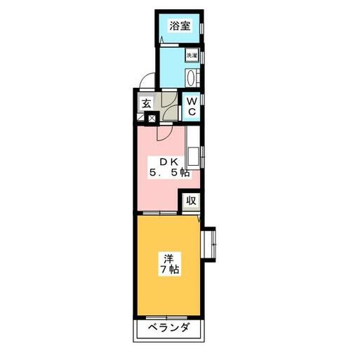 ユーハウス稲沢の間取り