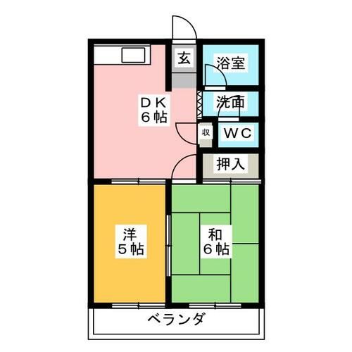 朝倉ハイツの間取り